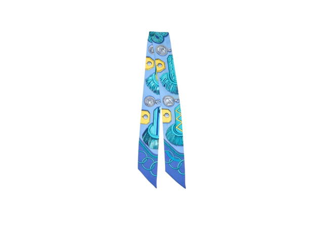 Hermes Hermes Epaulettes Twilly Scarf Blue - view 1