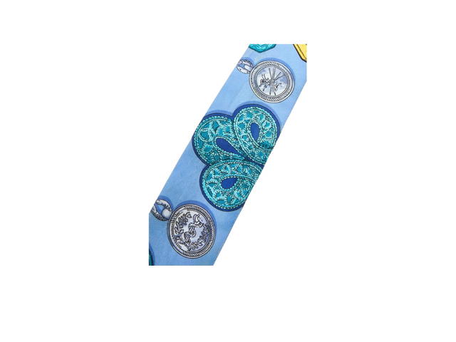 Hermes Hermes Epaulettes Twilly Scarf Blue - view 3