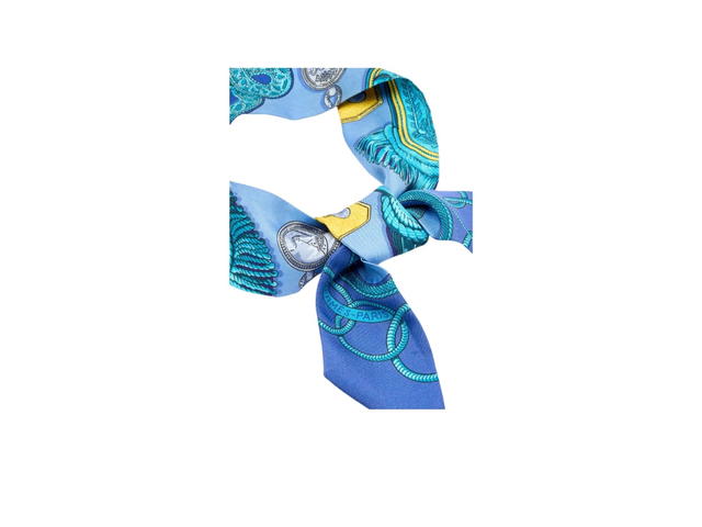 Hermes Hermes Epaulettes Twilly Scarf Blue - view 4