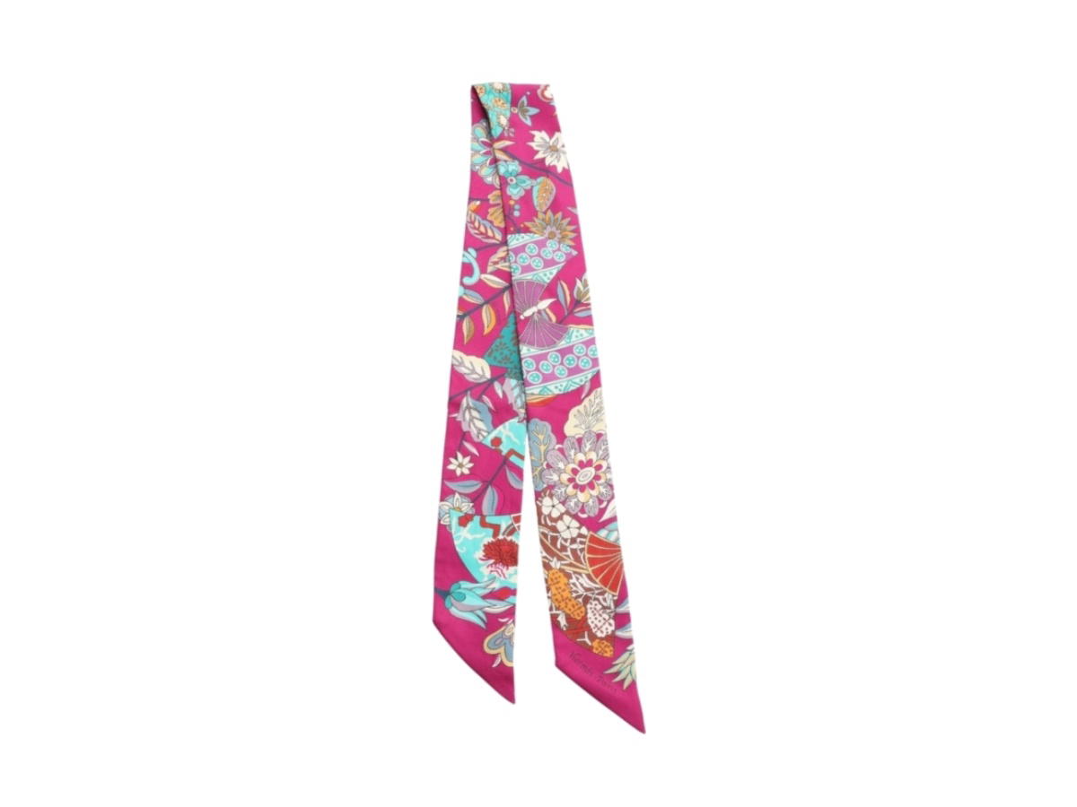 Hermes Hermes Fleurs et Papillons de Tissus Twilly Purple