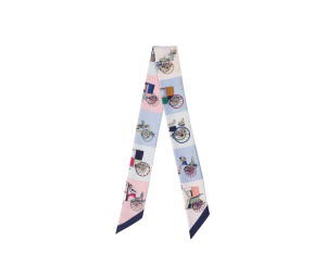 Buy Hermes Les Voitures Exquises Silk Twilly Scart Pink at Sasom – Authentic and Ready to Ship