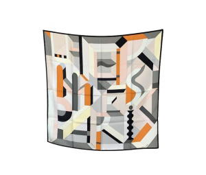 Buy Hermes Silk Perspective Cavaliere Scarf Gray Pink at Sasom – Authentic and Ready to Ship