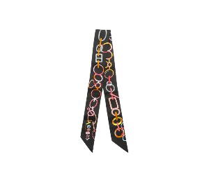 Buy Hermes Silk Twilly Scarf Black at Sasom – Authentic and Ready to Ship