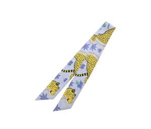 Buy Hermes Twilly Les Leopards Blue at Sasom – Authentic and Ready to Ship