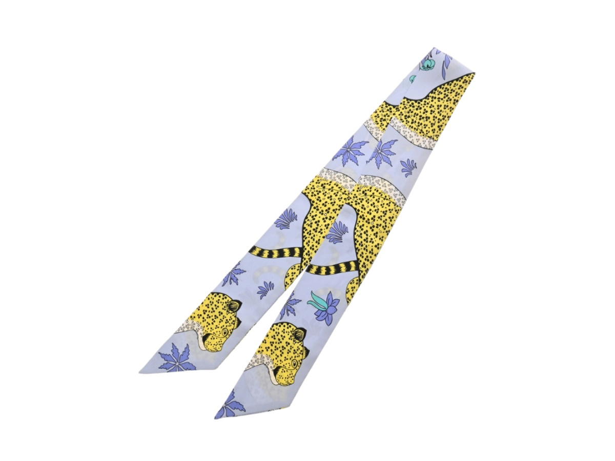 Hermes Hermes Twilly Les Leopards Blue