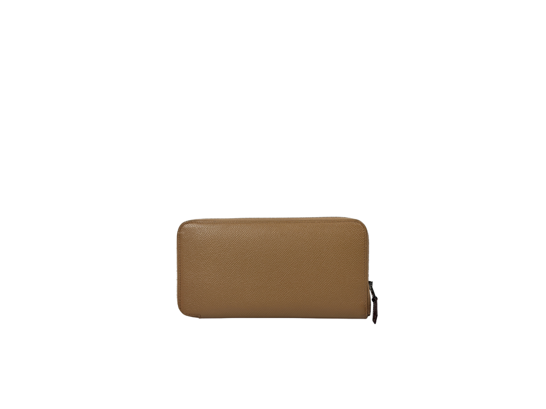 Hermes Hermes Azap Long Round Silk Wallet Beige