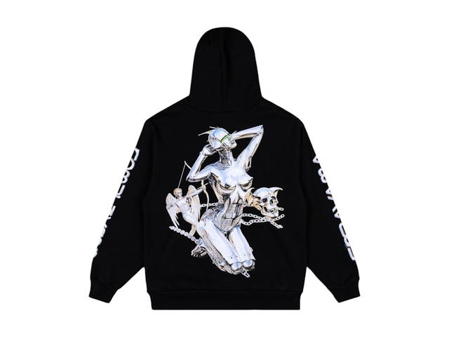 Hajime Sorayama Hajime Sorayama x ComplexCon Skull Zip Up Hoodie Black - view 2