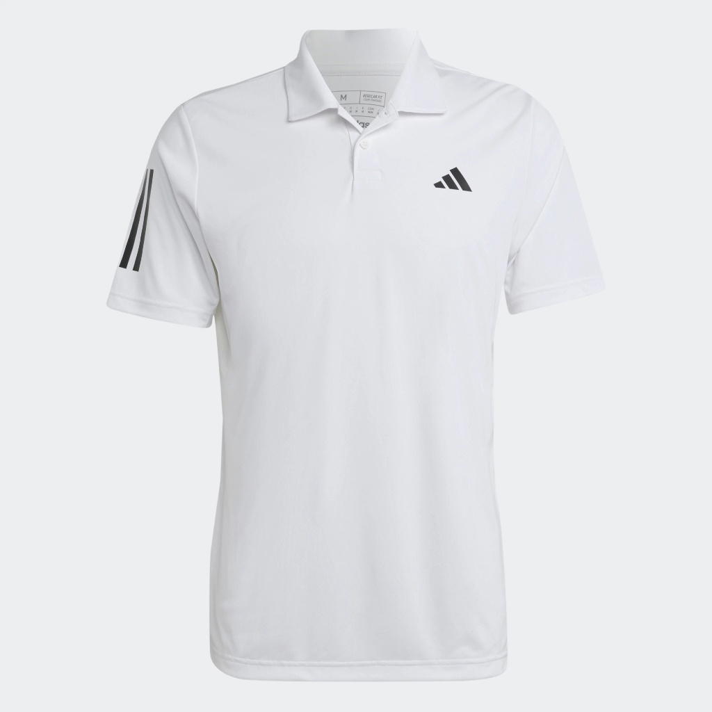 adidas adidas Club 3-Stripes Tennis Polo Shirt White Black
