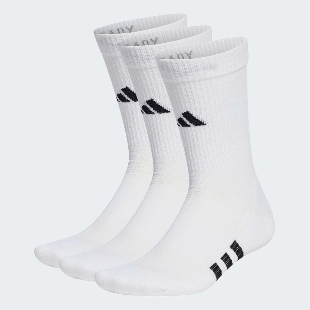 adidas adidas Performance Cushioned Crew Socks 3 Pairs White Black