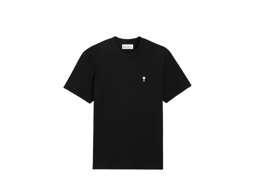 Ami Paris Ami Paris Cotton Ami De Coeur T-shirt Black White Cream