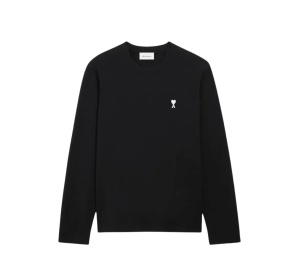 Buy Ami Paris Contrasted Ami De Coeur Long Sleeve T-shirt Black at Sasom – Authentic and Ready to Ship