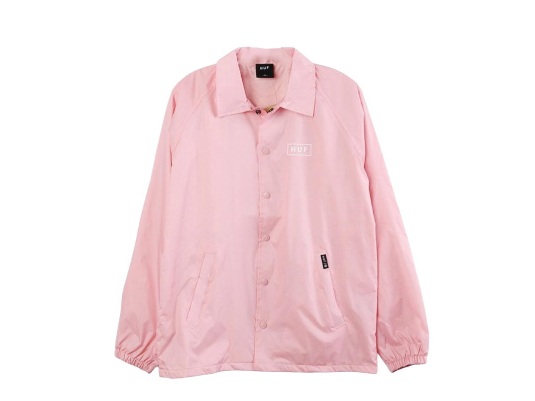 HUF HUF Bar Logo Coaches Jacket Pink