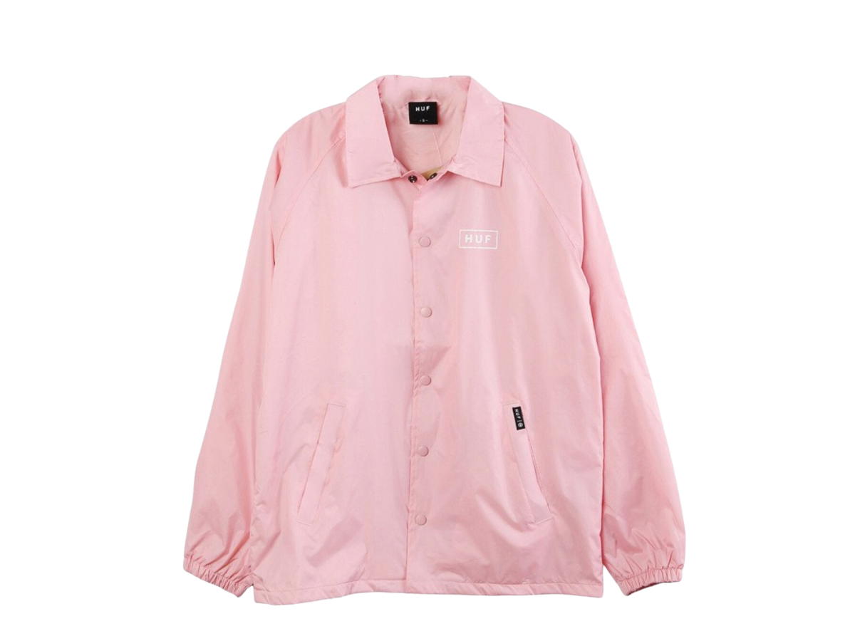 HUF HUF Bar Logo Coaches Jacket Pink