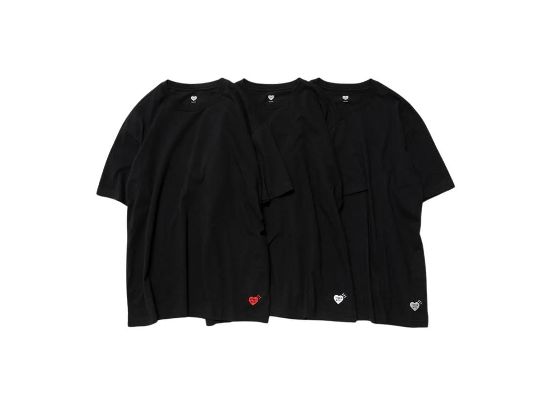 Human Made Human Made 3-Pack T-Shirt Set Black