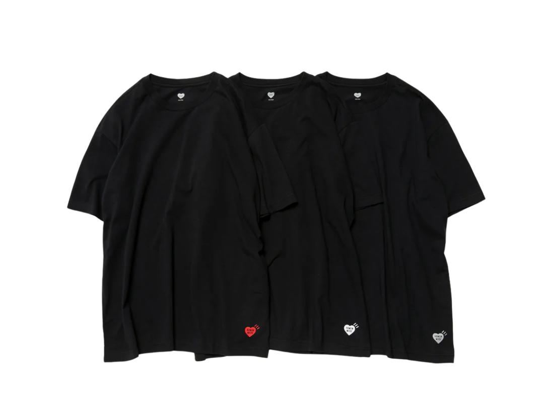 Human Made Human Made 3-Pack T-Shirt Set Black
