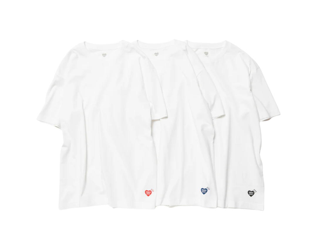 Human Made Human Made 3-Pack T-Shirt Set White