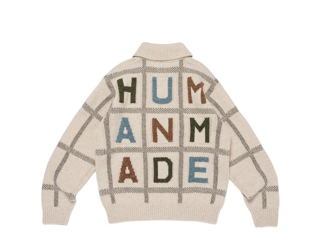 HUMAN MADE HUMAN MADE Animal Half-Zip Knit Sweater White - view 2