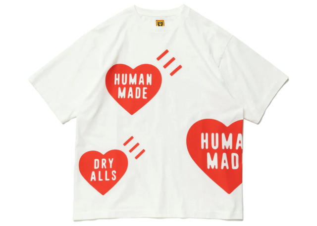 Human Made Human Made Big Heart T-Shirt White Red - view 1