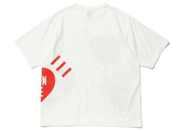 Human Made Human Made Big Heart T-Shirt White Red - view 2