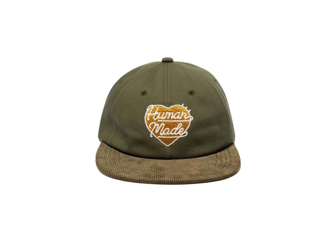 HUMAN MADE HUMAN MADE Corduroy Cap Olive Drab