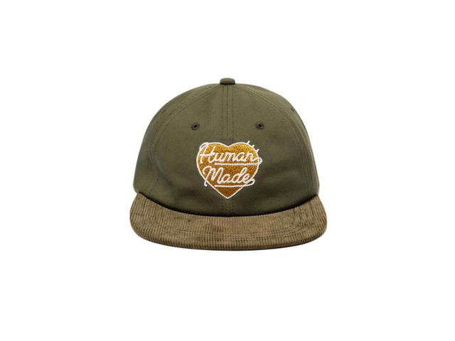 HUMAN MADE HUMAN MADE Corduroy Cap Olive Drab - view 1