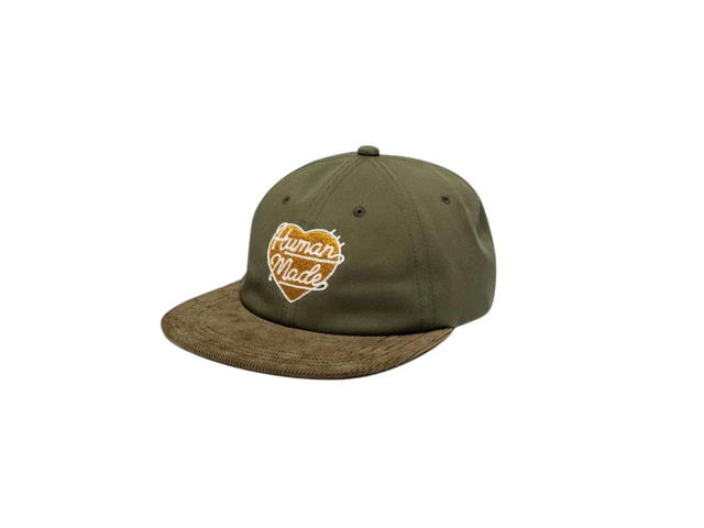 HUMAN MADE HUMAN MADE Corduroy Cap Olive Drab - view 2