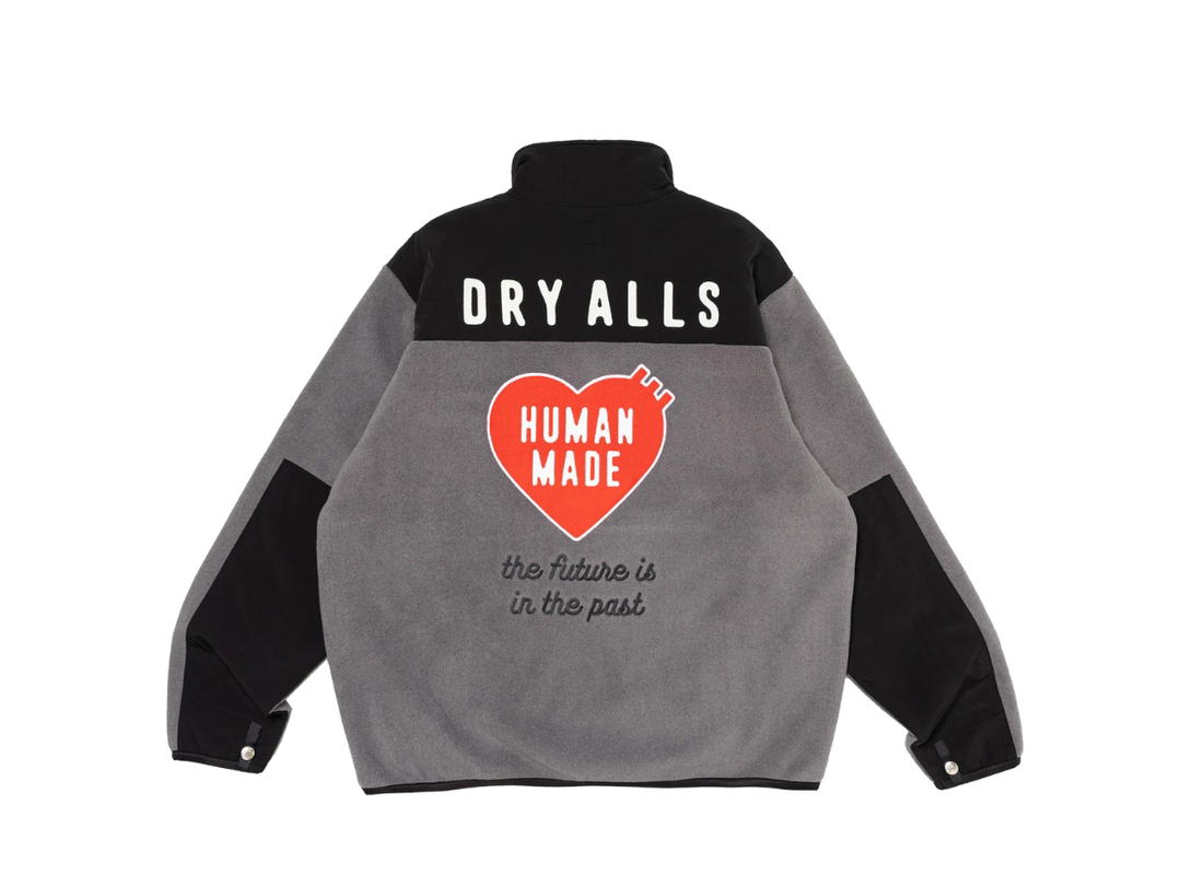 HUMAN MADE HUMAN MADE Fleece Half- Zip Jacket Gray