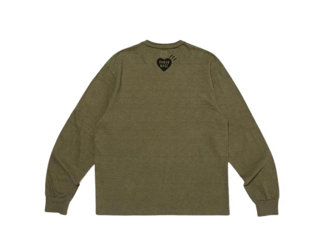 HUMAN MADE HUMAN MADE Graphic L/S T-Shirt Olive Drab - view 2