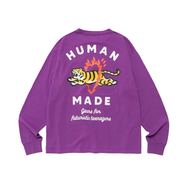 Human Made Human Made Graphic L/S T-Shirt #3 Purple - view 1