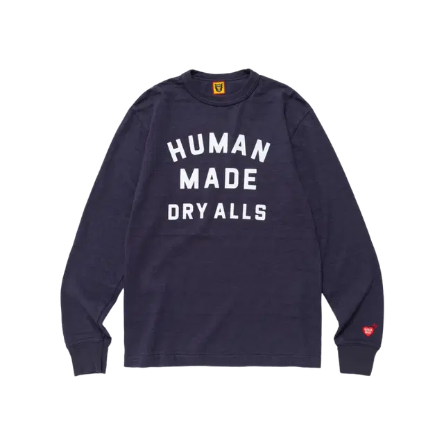 Human Made Human Made Graphic L/S T-Shirt Navy - view 2