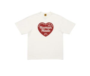 Human Made Graphic T-Shirt #6 Large Heart Graphic White