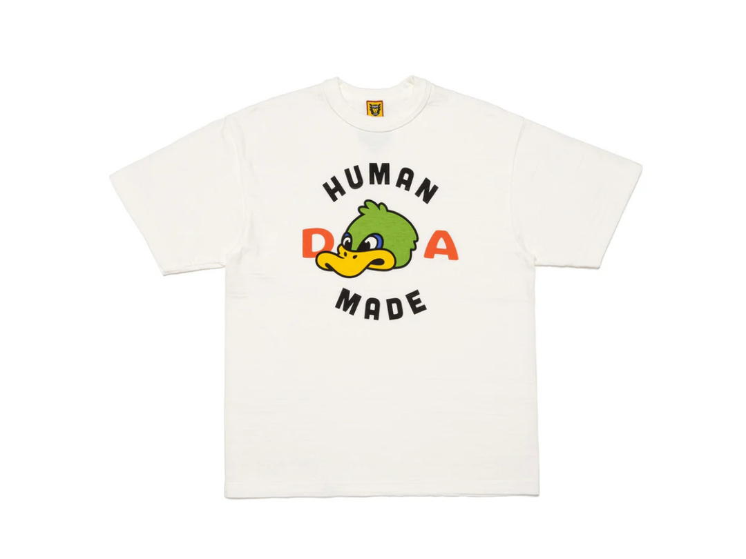 HUMAN MADE HUMAN MADE Green Duck Graphic T-Shirt #1 2 White
