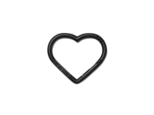 Human Made Human Made Heart Carabiner In Aluminum Black (FW24) - view 1