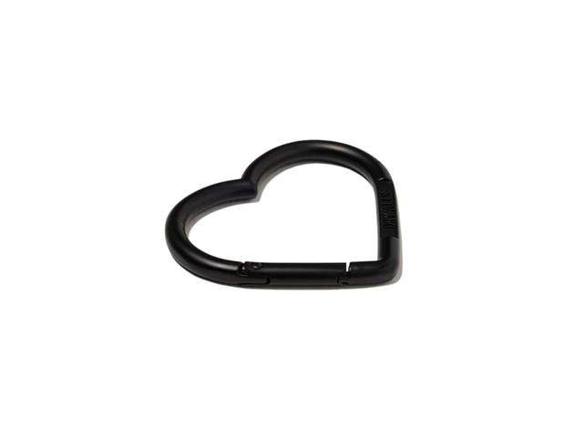 Human Made Human Made Heart Carabiner In Aluminum Black (FW24) - view 2