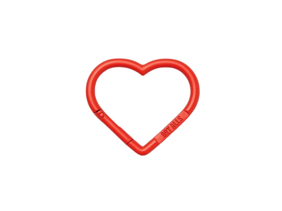 HUMAN MADE HUMAN MADE Heart Carabiner In Aluminum Red