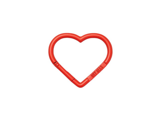 HUMAN MADE HUMAN MADE Heart Carabiner In Aluminum Red - view 1