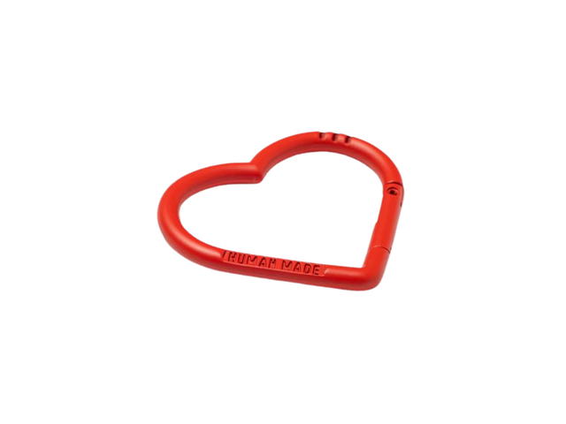 HUMAN MADE HUMAN MADE Heart Carabiner In Aluminum Red - view 2