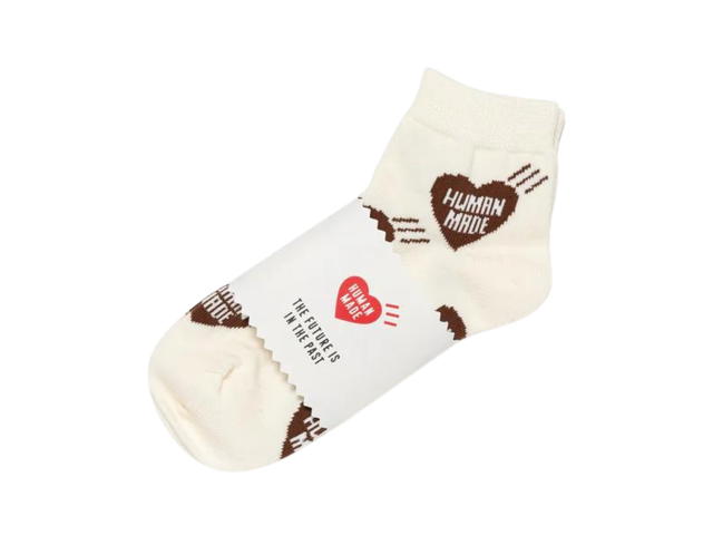Human Made Human Made Heart Short Socks Brown - view 1