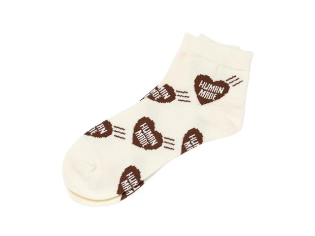 Human Made Human Made Heart Short Socks Brown - view 2