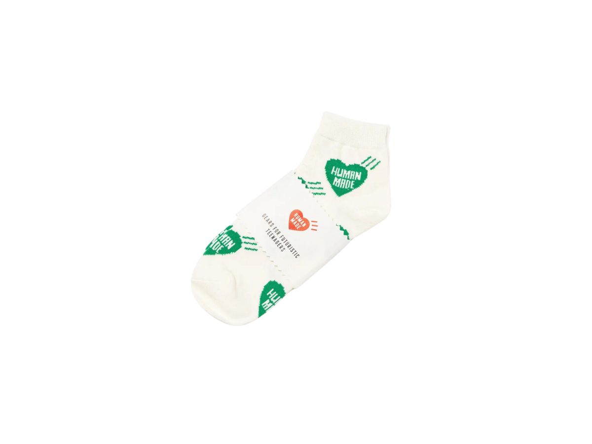 Human Made Human Made Heart Short Socks Green