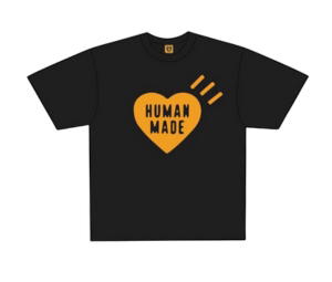 Buy Human Made Heart T-Shirt Black Orange (Shibuya Parco Store Exclusive) at Sasom – Authentic and Ready to Ship