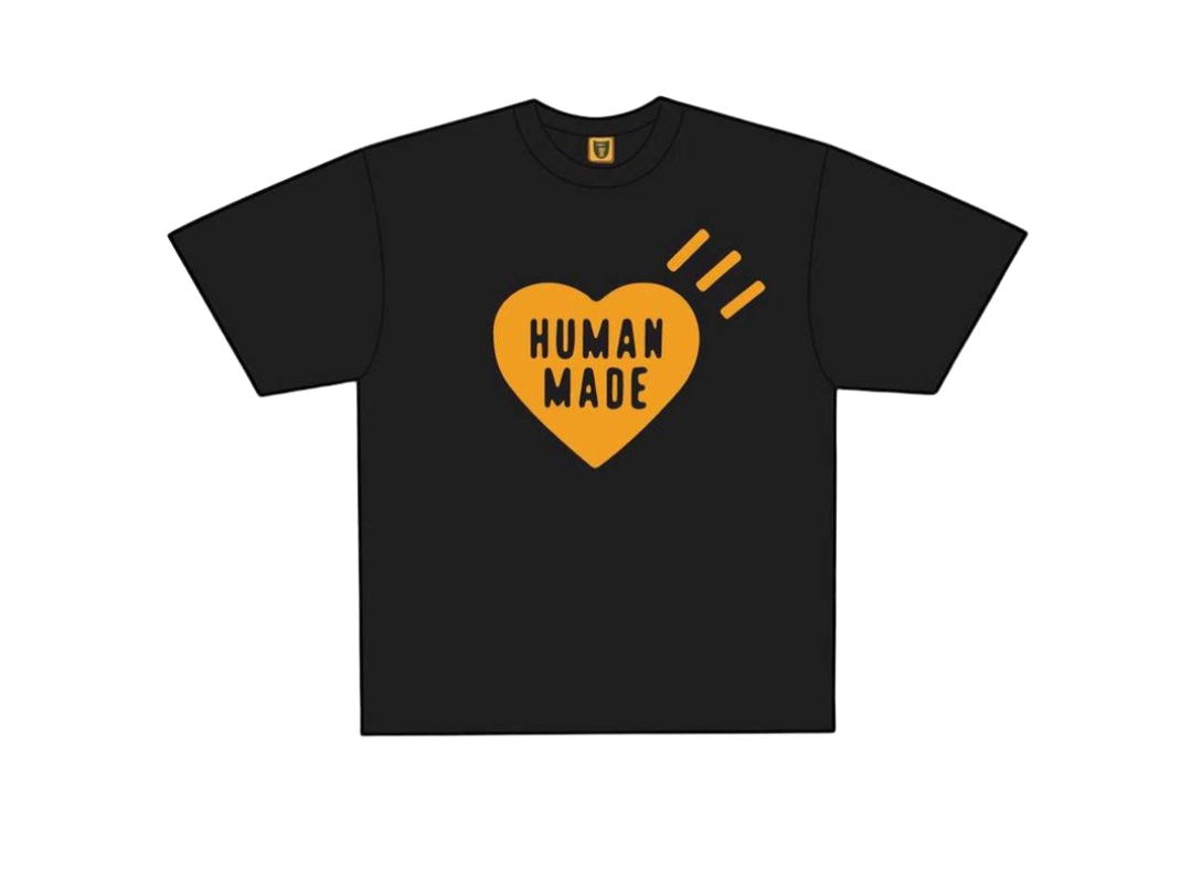 Human Made Human Made Heart T-Shirt Black Orange (Shibuya Parco Store Exclusive)