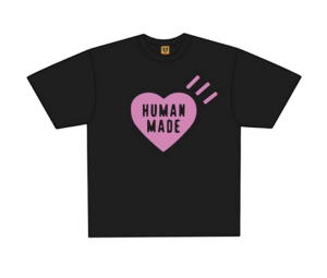 Buy Human Made Heart T-Shirt Black Pink (Harajuku Store Limited) at Sasom – Authentic and Ready to Ship