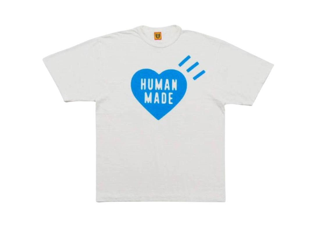 Human Made Human Made Heart T-Shirt White Blue (Offline Store Limited)