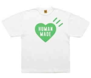Buy Human Made Heart T-Shirt White Green (1928 Store Exclusive) at Sasom – Authentic and Ready to Ship