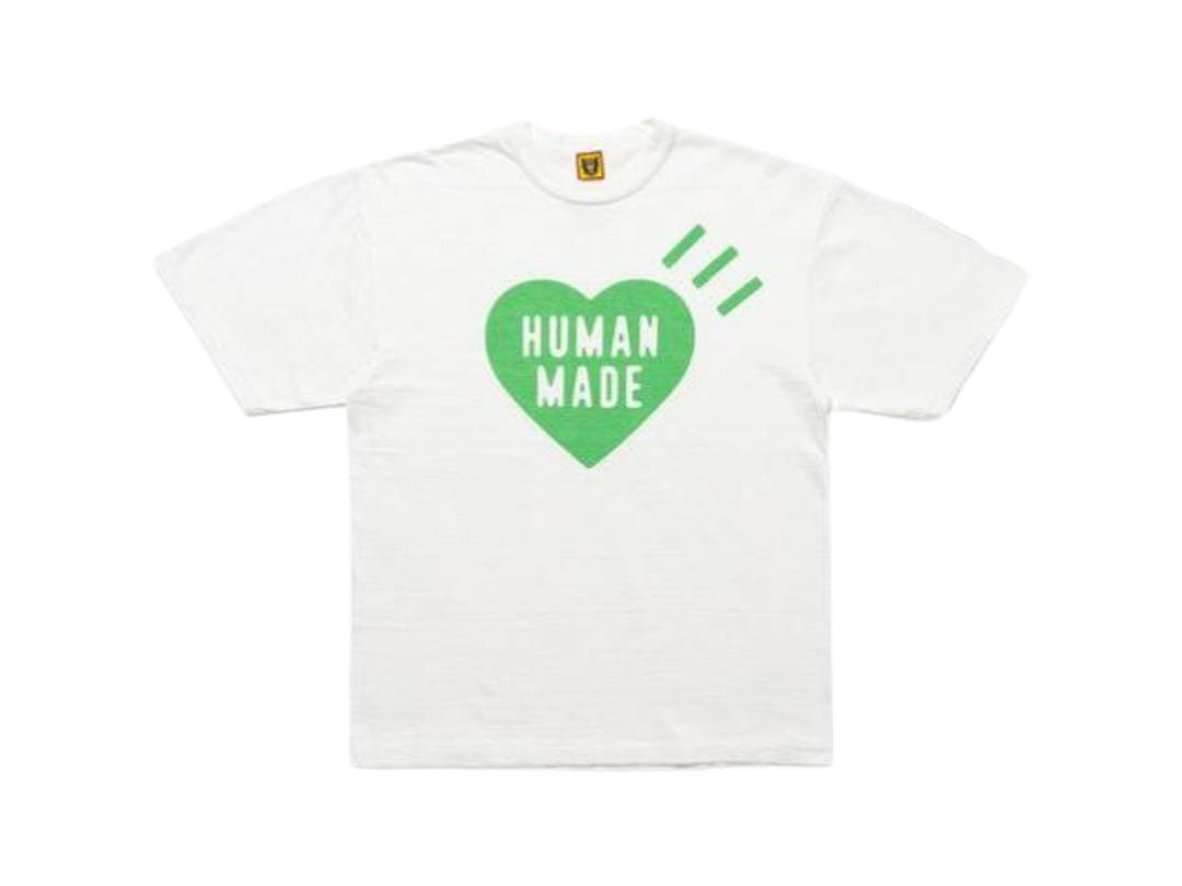 HUMAN MADE HUMAN MADE Heart T-Shirt White Green (1928 Store Exclusive)