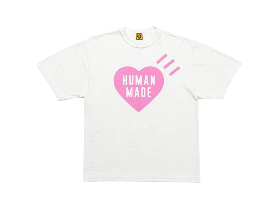 Human Made Human Made Heart T-Shirt White Pink (Harajuku Store Limited)