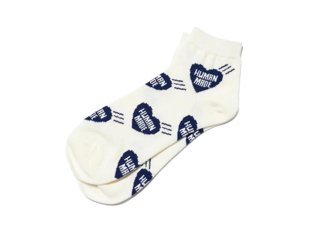 Human Made Human Made Short Heart Pattern Socks Navy