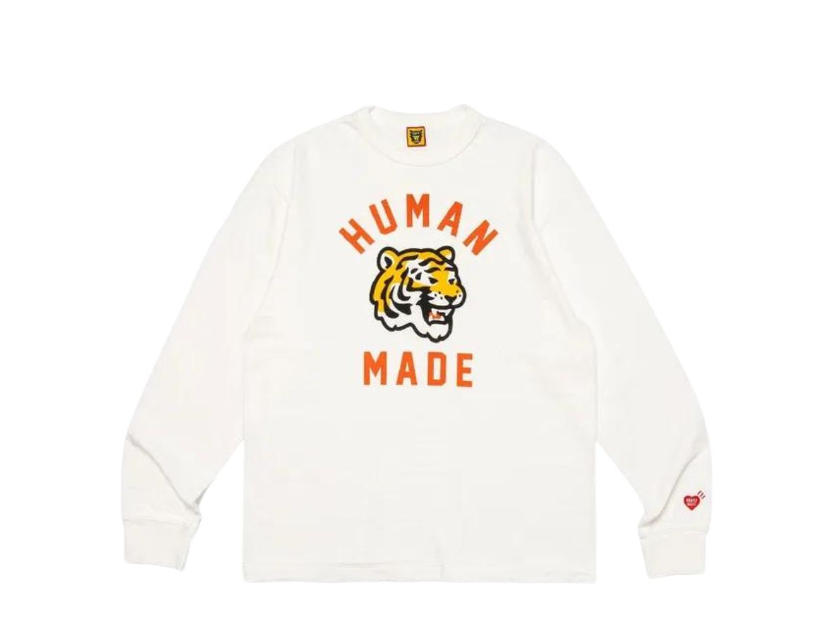 Human Made Tiger Graphic L/S T-Shirt White | ของแท้