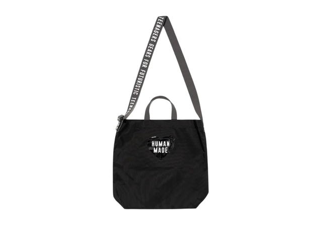 Human Made Human Made Two-Way Nylon Shoulder Tote Bag Black - view 1